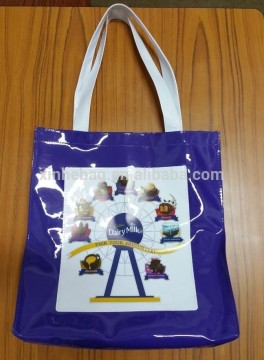 shiny pvc shopping bag