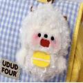 Linda pequeña bolsa de peluche de peluche colgante