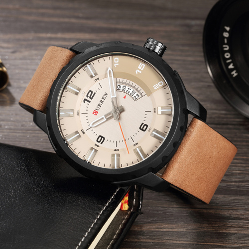 Casual Fashion Leather Waterproof Quartz Watches