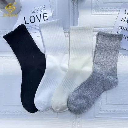 Autumn and Winter Solid Color High Socks Sports Socks