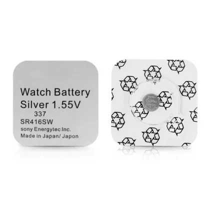Silver 1.55V SR416SW Button Cell Battery for Sony