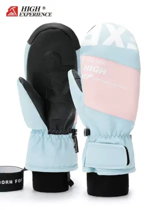 Ski Gloves Women Wear-Resistant Waterproof