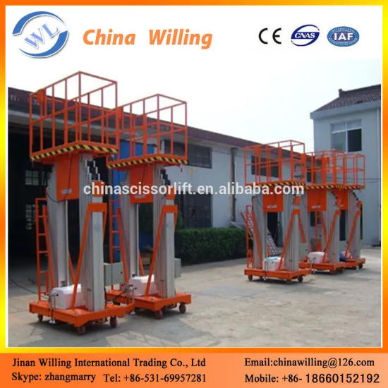 Factory telescopic aluminum alloy aerial work platform WLA0.2-6