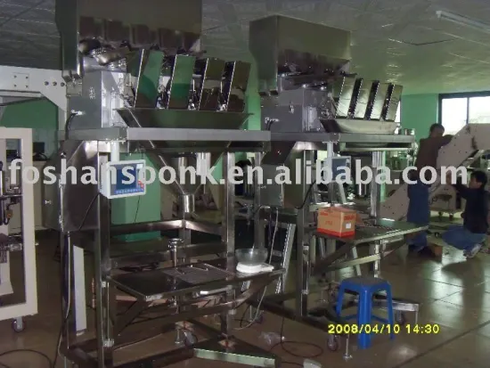 2 or 4 head linear weigher for packaging machines