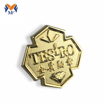 Customized Gold Metal Logo Cheap Badges