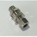 Air-Fluid Brass Compression Tube Fitting Bulkhead Union