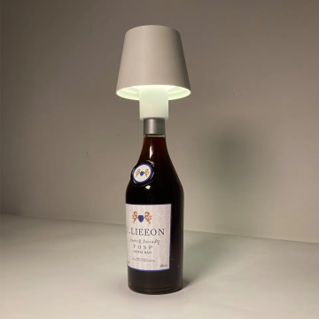 Wine Bottle Lamp: Modern Cordless LED Dimmable Rechargeable Table Light