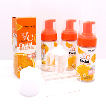 TLM Private Label 95% Foaming Vitamin C Facial Cleanser - Makeup Remover & Hydrating Face Cleanser