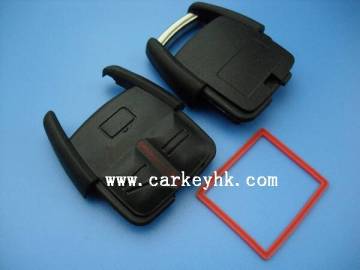 NO LOGO Opel 3 button remote key shell blank cover case fob with red part