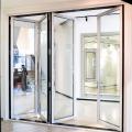 Aluminum Door Frame With Double Glass Folding Door