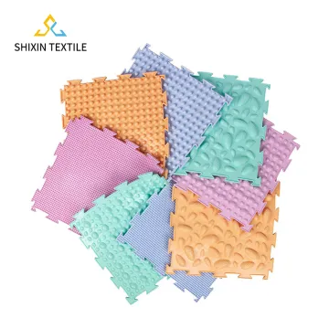 3D Dynamic Sensory Flooring: Massage Mat & Textured Kids Educational Toys for Plush Learning Experience with PVC Material