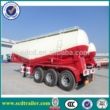 Shandong 3 axles 12 wheelers 50tons V shape cement bulker with one silo