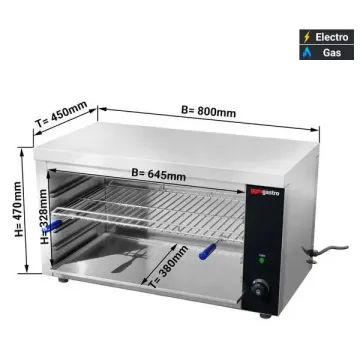 Electric Pita Oven/Salamander Compact for Gastronomy