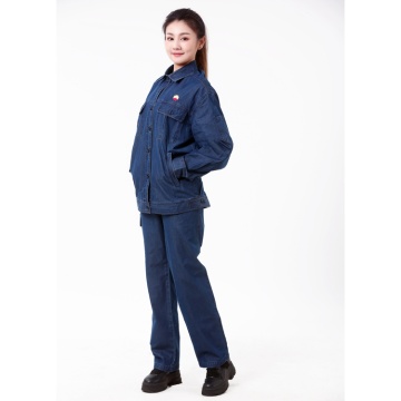 Coverall Safety Anti-static Denim Blue Uniforms Work