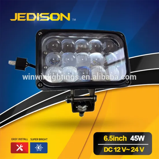 White CREES 4D led headlight Car Motor DRL Driving hi/lo beam Lamp 45w 6.5Inch