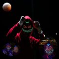 Máscara facial aterradora y brillante de Jack O Lantern