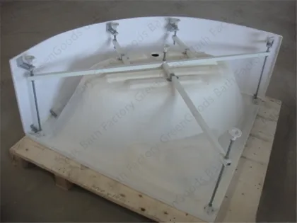 GreenGoods Shaped Waltmal Fibreglass Triangle Acrylic Bathtub