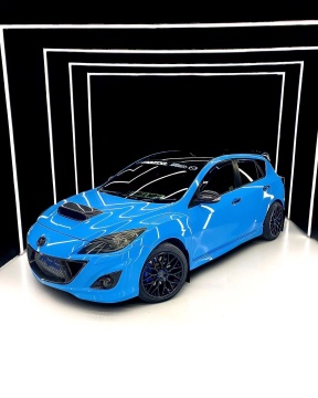 Carbon Fiber Hood Scoop Vents for Mazda 3 MPS