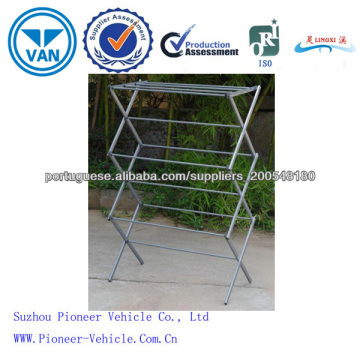 Balcony Drying Coat Rack by Metal Mounted&Free Contraction Indoor & Outdoor Clothes Sun Rack (ISO CE approved / Suzhou Pioneer-Vehicle)