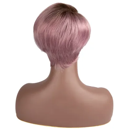 Rebecca Dream Purple Short Human Hair Wigs Wholesale Cheap Cut Short Human hair Wigs For Black Woman 100 human hair wigs