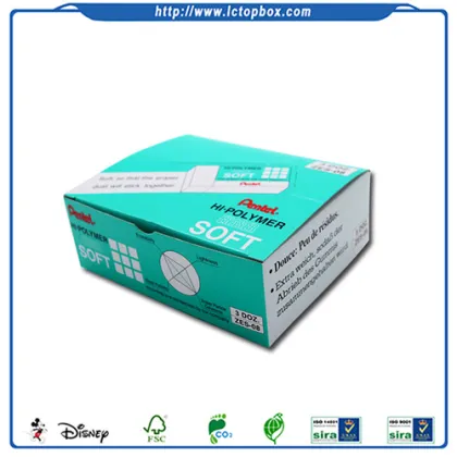Rubber stationery color display box