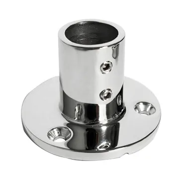 Marine Hardware AISI316 Stainless Steel Mirror Polished 90 Degree Boat Handrail Round Base