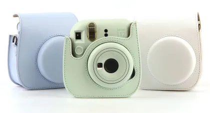 PU Leather Protective Case with Adjustable Straps for Fujifilm Instax Mini 12 Camera