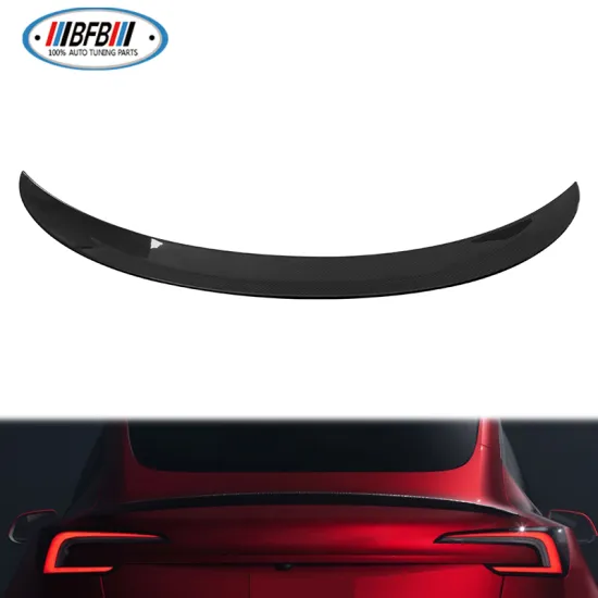 Real Carbon Fiber Exterior Trim - Rear Wing Spoiler for Tesla Model 3 (2024)