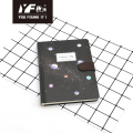 Custom starry sky style hard cover notebook