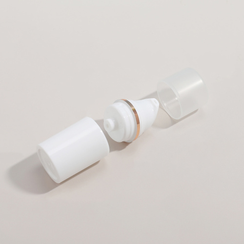white Airless Bottles Luxury Airless Pump Cosmetic Bottles Plastic Round Supplier