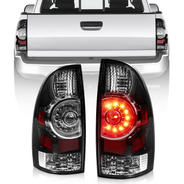 Black Chrome Taillights for Toyota Tacoma 2005-2015