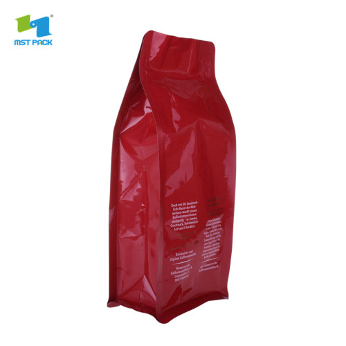 luxury resealable 8 oz coffee beans packaging bags with valve