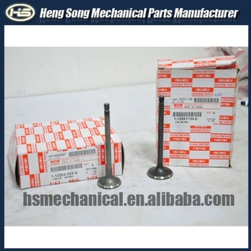 excavator engine parts 4JB1 intake exhaust valves 1-11251139-0 in stock
