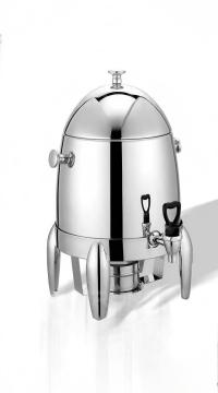 Elegant stainless steel beer keg