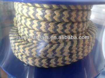 Sunwell Graphite PTFE and Aramid Fiber in Zebra Braided Packing