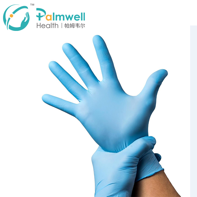 blue nitrile gloves powder free for medical use