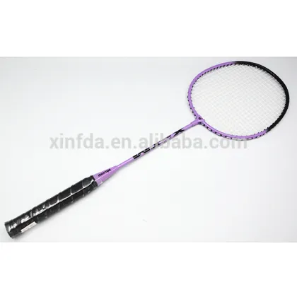 Hot sales high quality colorful printing lining badminton racket steel racket
