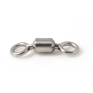 Hysun 100Pcs/Bag Stainless Steel Fishing Swivel Accessories (Size 8/0-1/0, 1-14)