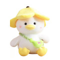 Jouet en peluche de canard jaune mignon de banane mignonne