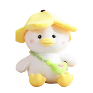 Jouet en peluche de canard jaune mignon de banane mignonne