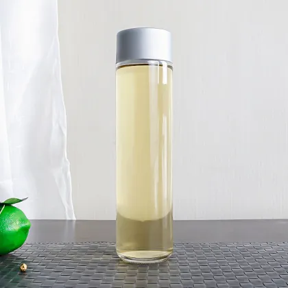 500ml Glass Voss Water Drinking Bottle With Lid