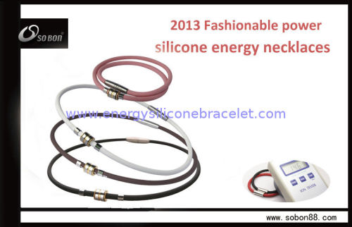 Size Adjustable Colorful Magnetic Energy Balance Necklace For Protecting Dna From Damage