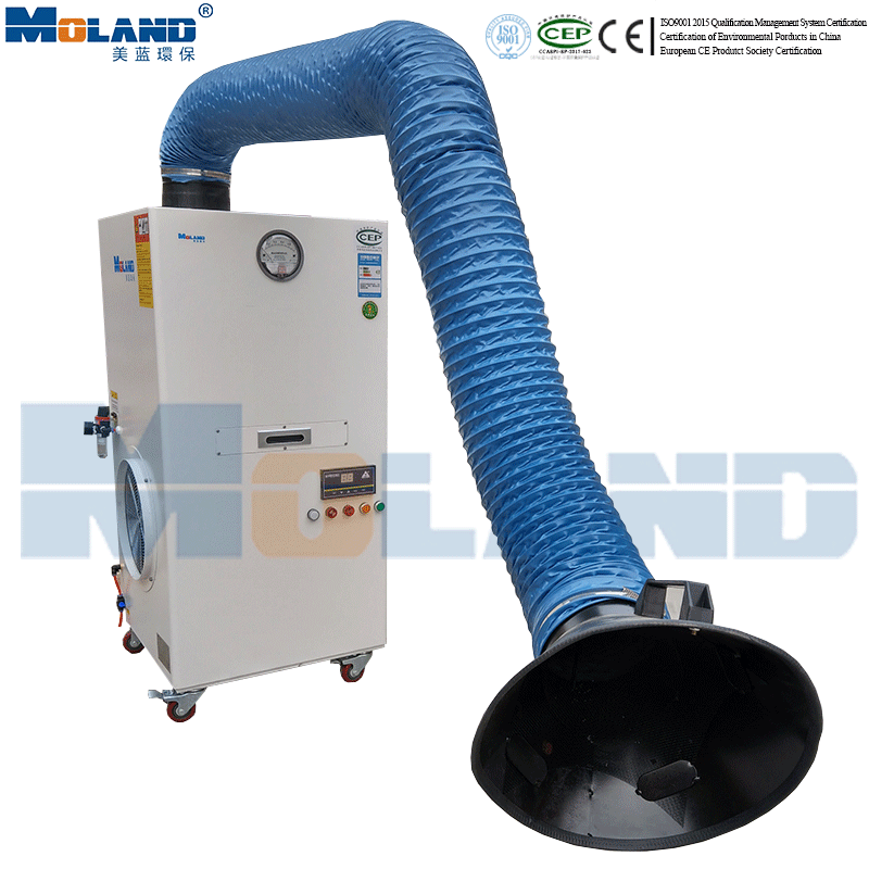 High Vacuum Portable Welding Dust Fume Collector