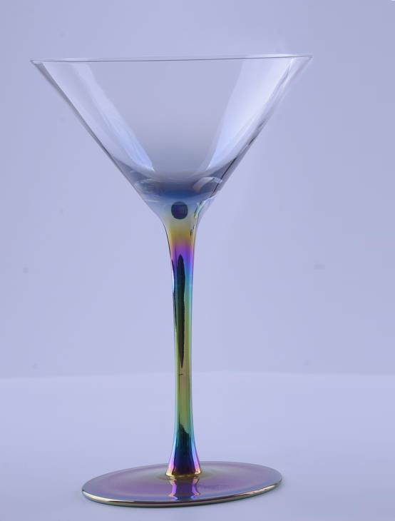 Rainbow Stemmed Wine Goblet