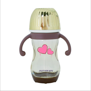 Electroplated baby bottle 240ml milk bottle OEM