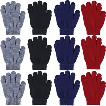 Winter Warm Acrylic Cable Knit Gloves Touchscreen Fingers