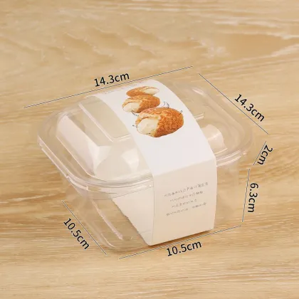 Disposable Transparent Bakery Tiramisu Takeaway Container