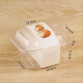 Einweg -Transparent -Bäckerei Tiramisu Takeaway Container