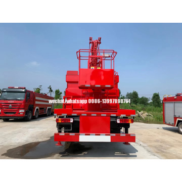 SINOTRUCK HOWO 10000litres et camion de pompiers de travail aérien 16m