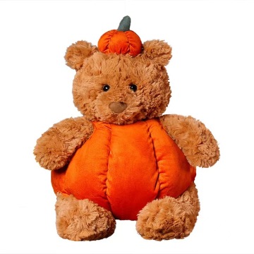 Kürbis ausgestopfter Teddybär, um Schlafspielzeug zu beruhigen
